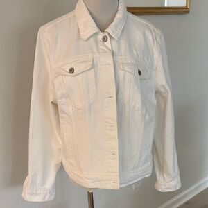 Lucky Brand White Jean Jacket